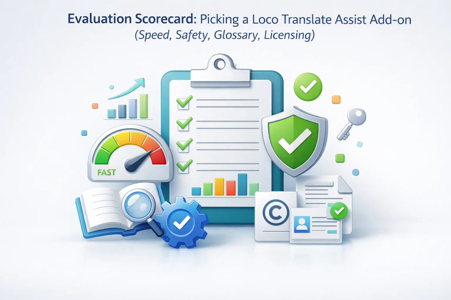 Evaluation Scorecard:Picking a Loco Translate Assist Add-on (Speed, Safety, Glossary, Licensing) 1 Evaluation scorecard picking Loco Translate assist add-on speed safety glossary licensing WordPress WooCommerce 2026